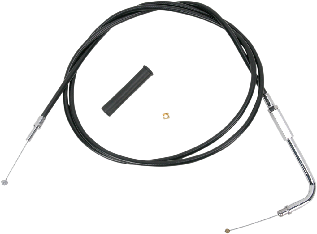 DRAG SPECIALTIES 58" Vinyl Throttle Cable Black Vinyl Throttle/Idle Cable - Team Dream Rides