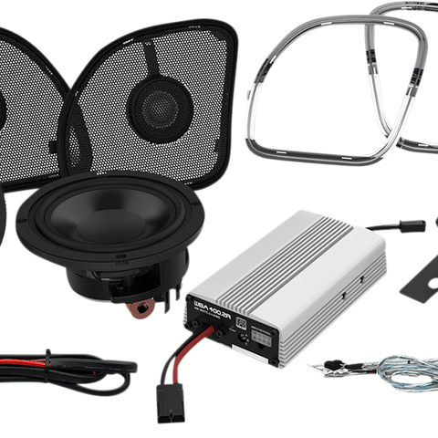 WILD BOAR AUDIO 400W Amp/Speaker Kit - FLT 400 Watt Amp/Speaker Kit - Team Dream Rides