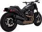VANCE & HINES Black Hi-Output Mufflers Hi-Output Slip-On Mufflers - Team Dream Rides