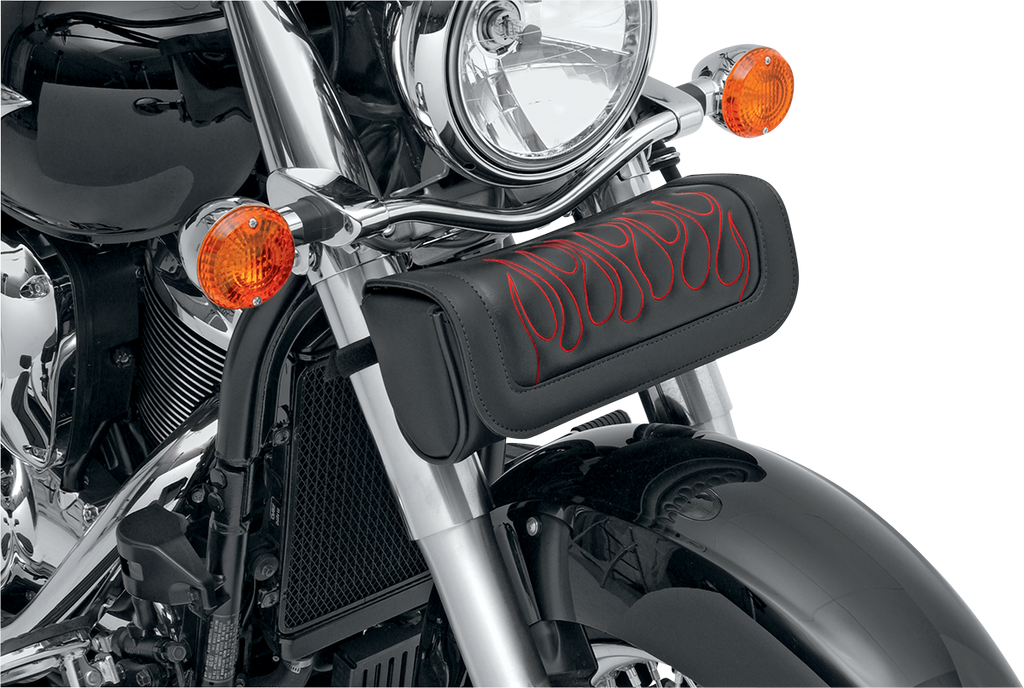 SADDLEMEN Highwayman Tattoo Tool Pouch - Flame - Red Highwayman Tattoo Tool Pouch - Team Dream Rides