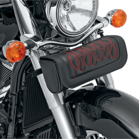SADDLEMEN Highwayman Tattoo Tool Pouch - Flame - Red Highwayman Tattoo Tool Pouch - Team Dream Rides