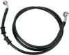 DRAG SPECIALTIES Brake Line - Front - Black - +6" - FXDB '08-'17 Extended Length Black Vinyl Brake Line Kit - Team Dream Rides