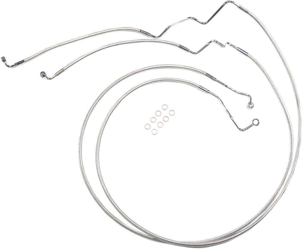 MAGNUM Brake Line - Sterling Chromite II - Touring Designer Series DOT ABS-Specific Lower Brake Line Kit - Team Dream Rides