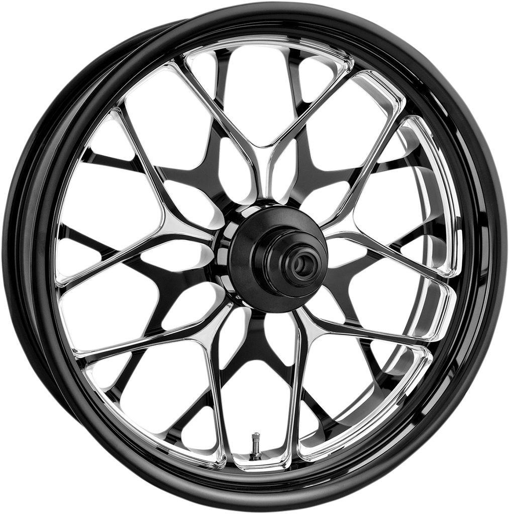PERFORMANCE MACHINE (PM) Front Wheel - Galaxy - Platinum Cut - 21 x 3.5 - 14+ FL One-Piece Aluminum Wheel — Galaxy - Team Dream Rides