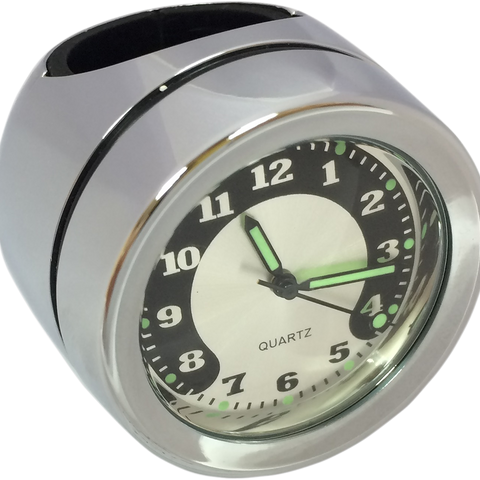 DRAG SPECIALTIES Handlebar Mount Clock - Chrome - For 1