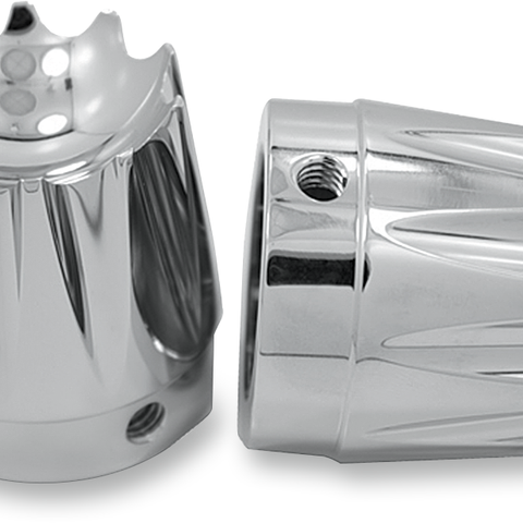 AVON GRIPS Axle Cap - Chrome - Excalibur - Large/Small Front Axle Nut Cover - Team Dream Rides