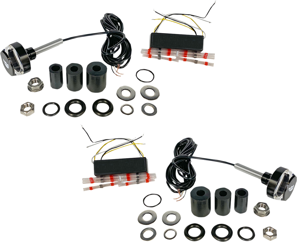 CUSTOM DYNAMICS Handlebar End Dual LED Lights - Universal LED Handlebar End Signal/Running Lights - Team Dream Rides