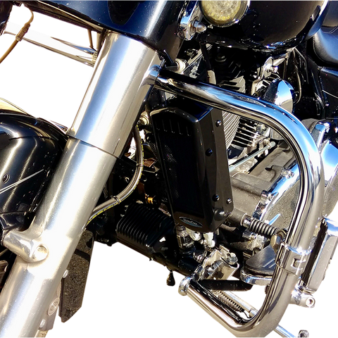 ULTRACOOL Oil Cooler Kit - Black - Side Mount - FLH 3.0 Side Mount Oil Cooler with Fan Kit for FLH - Team Dream Rides