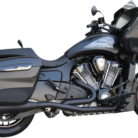 BASSANI XHAUST Exhaust Dual Challenger - Black 8H16SB - Team Dream Rides