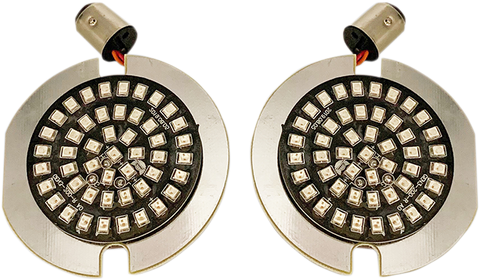 DRAG SPECIALTIES Flat-Style Turn Signal Insert - Red LED Turn Signal Inserts - Team Dream Rides