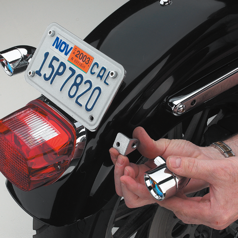 CYCLE VISIONS Little Light Bracket - Chrome-Plated Little Lite Brackets - Team Dream Rides