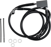 DRAG SPECIALTIES Brake Line - Rear - Black - +3" - Softail '00-'03 Extended Length Black Vinyl Brake Line Kit - Team Dream Rides