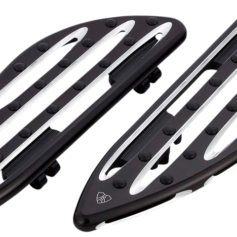 ARLEN NESS Driver Floorboard - Deep Cut - Black Deep Cut Floorboards - Team Dream Rides