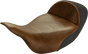 SADDLEMEN Lariat Solo Seat - Extended Reach - Distressed Brown - FL '08-'23 808-07B-0041EXT - Team Dream Rides