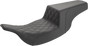 SADDLEMEN Step-Up Seat - Front Lattice Stitch - Black 897-07-172 - Team Dream Rides