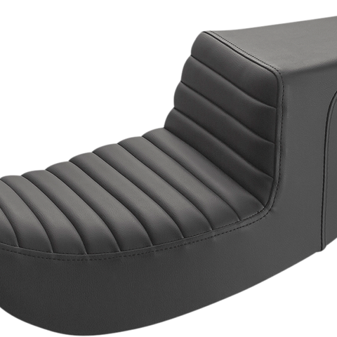 SADDLEMEN Step-Up Seat - Front Tuck-n-Roll - Black 897-07-171 - Team Dream Rides