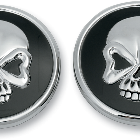 DRAG SPECIALTIES Skull Gas Caps - Screw-In - Pair Skull Gas Cap - Team Dream Rides