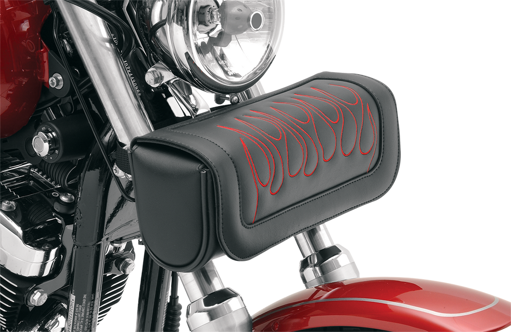 SADDLEMEN Highwayman Tattoo Tool Pouch - Flame - Red Highwayman Tattoo Tool Pouch - Team Dream Rides