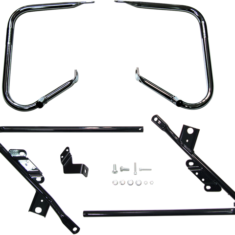 DRAG SPECIALTIES Saddlebag Support Brackets - Black - 09-13FLT Saddlebag Supports - Team Dream Rides