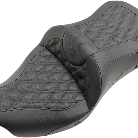 SADDLEMEN Roadsofa™ Seat - Heated - Lattice Stitched Roadsofa™ Trike Seat - Team Dream Rides