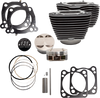 S&S CYCLE Cylinder & Piston Kit - 131" - Wrinkle Black with Highlighted Fins - M8 910-0762 - Team Dream Rides