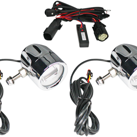 CUSTOM DYNAMICS LED Fog Light - Universal - Chrome ProBEAM® LED Halo Fog Lamps - Team Dream Rides