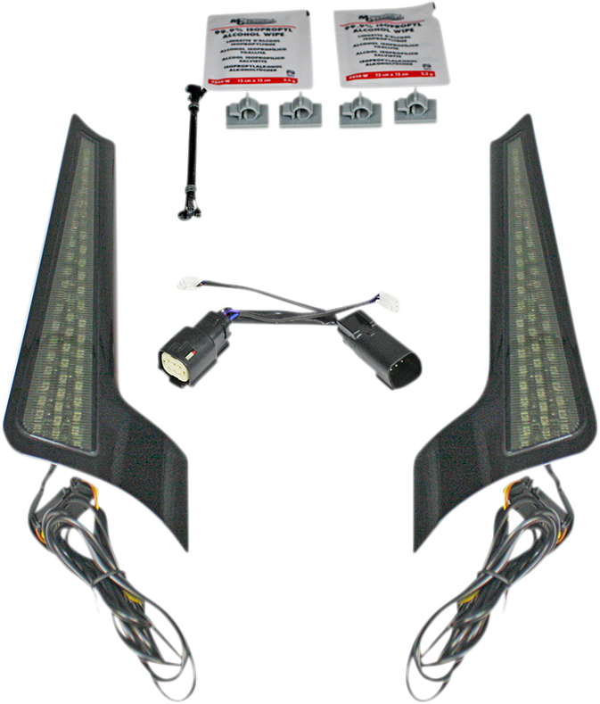 CUSTOM DYNAMICS Fascia LED Light Panels- '10-'13  - Black/Smoke Fascia LED Panels - Team Dream Rides