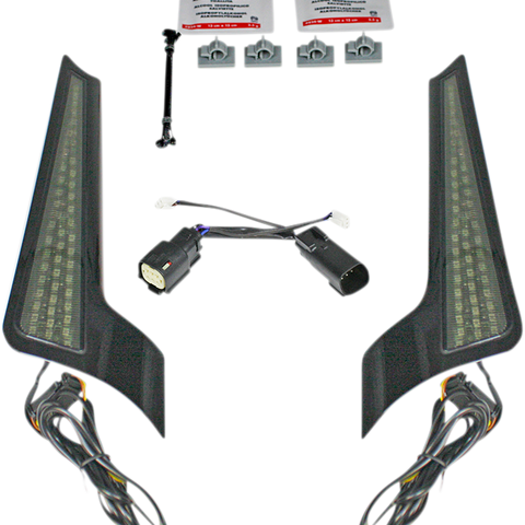 CUSTOM DYNAMICS Fascia LED Light Panels- '10-'13  - Black/Smoke Fascia LED Panels - Team Dream Rides