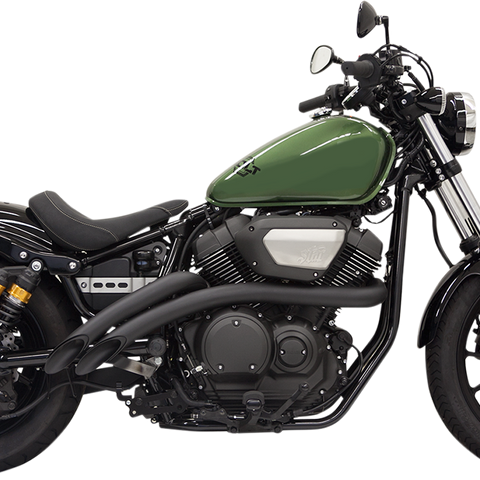 BASSANI XHAUST Sweeper Exhaust - Black - Bolt 3B1F2B - Team Dream Rides