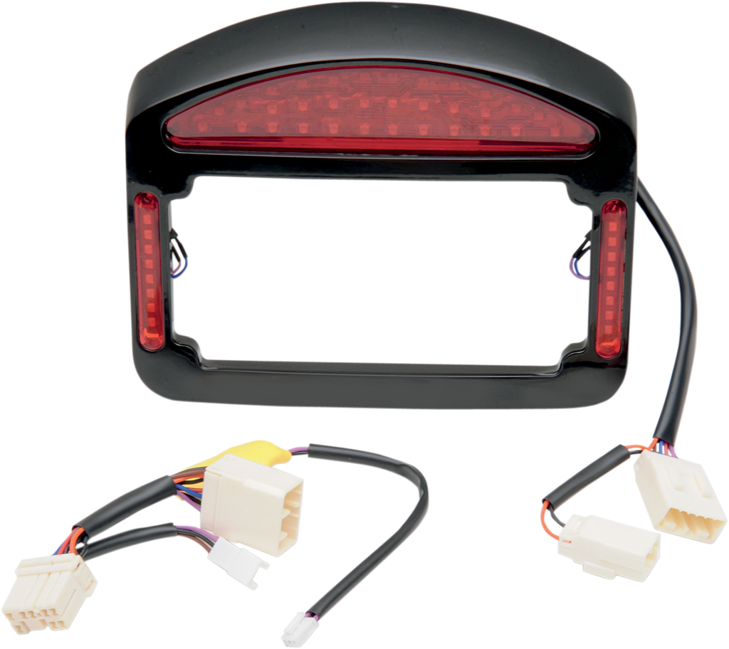 CYCLE VISIONS Tailight Eliminator - Faceplate & Light Assembly ONLY - Black Eliminator™ Taillight - Team Dream Rides