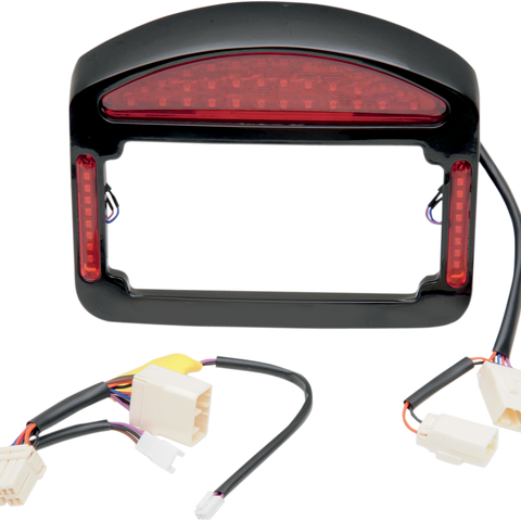 CYCLE VISIONS Tailight Eliminator - Faceplate & Light Assembly ONLY - Black Eliminator™ Taillight - Team Dream Rides