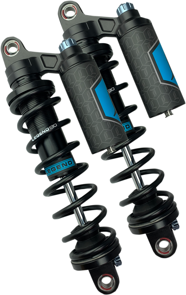 LEGEND SUSPENSION REVO ARC Piggyback Shocks - Heavy Duty - Black - 14" - '04+ Sportster 1310-1897 - Team Dream Rides