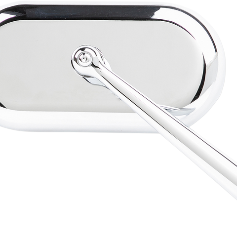 ARLEN NESS Oval Mirror - Chrome - Right Mirror - Team Dream Rides