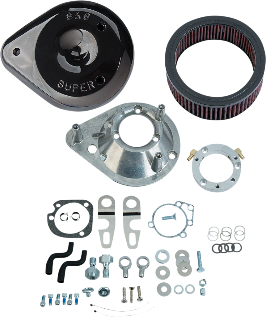 S&S CYCLE Teardrop Air Cleaner - Gloss Black 170-0307E - Team Dream Rides
