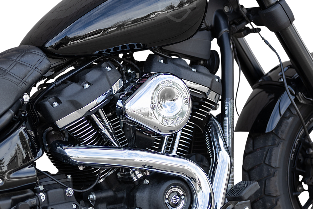 S&S CYCLE Mini Teardrop Stealth Air Cleaner Kit - Chrome 170-0435C - Team Dream Rides
