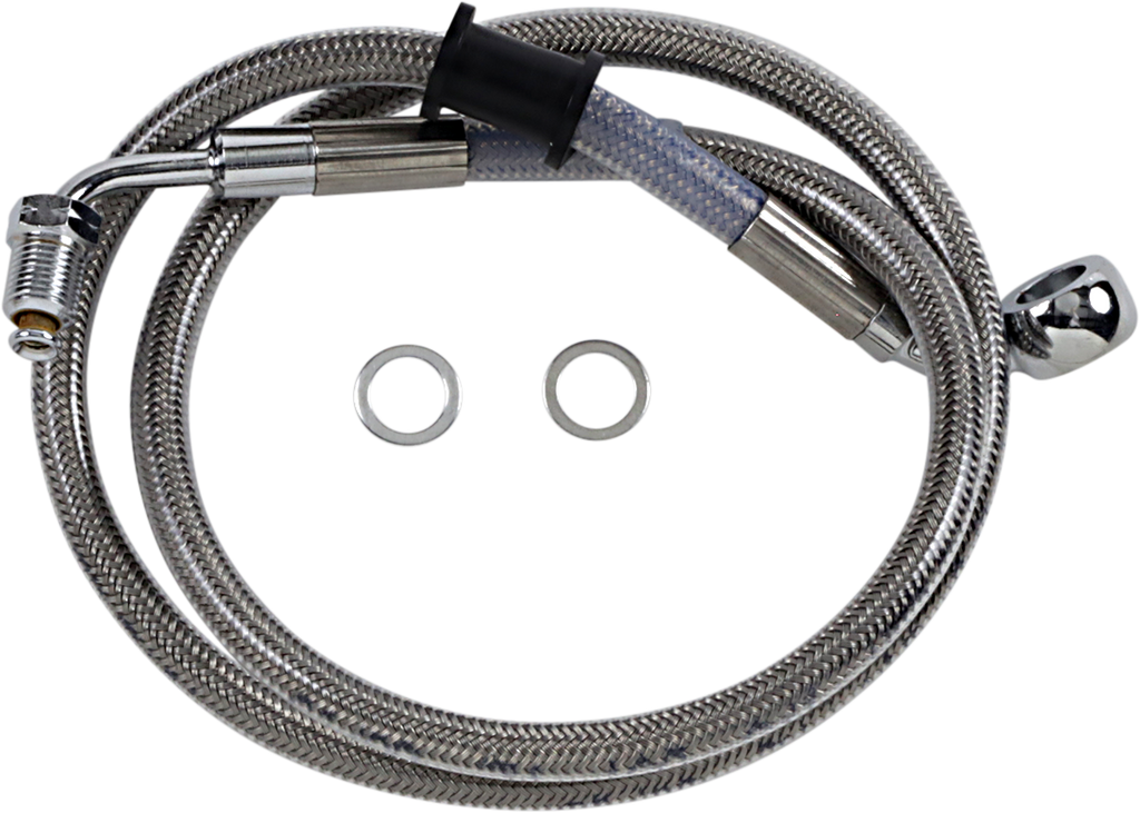 DRAG SPECIALTIES Brake Line - +8" - Stainless Steel - '18-'20 Softail Extended Length Stainless Steel Brake Line - Team Dream Rides