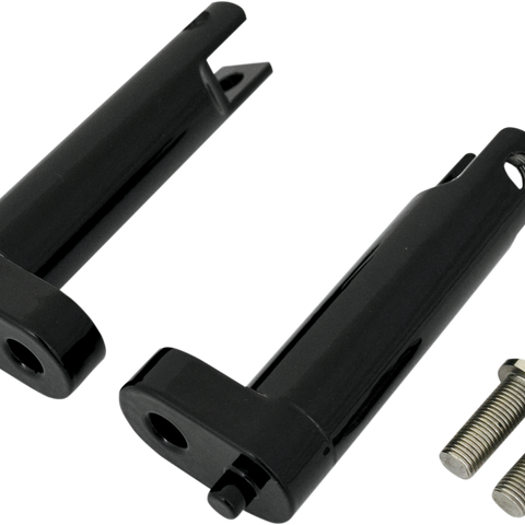 DRAG SPECIALTIES Passenger Footpeg Mount - Black Passenger Footpeg Mount Kits - Team Dream Rides