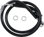 DRAG SPECIALTIES Brake Line - +6" - Black - '18-'20 Softail Extended Length Stainless Steel Brake Line - Team Dream Rides