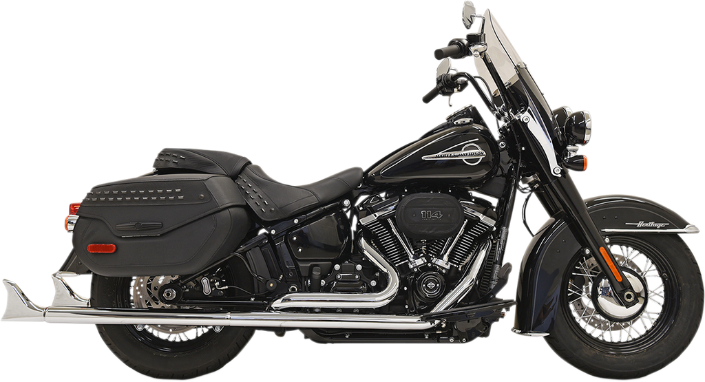 BASSANI XHAUST Fishtail Exhaust with Baffle - 33" Fishtail True Dual Exhaust System - Team Dream Rides