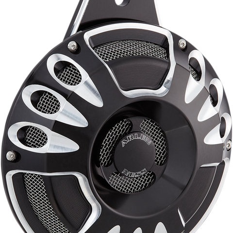 ARLEN NESS Custom Horn - Deep/Cut - Black Billet Horn Kit - Team Dream Rides