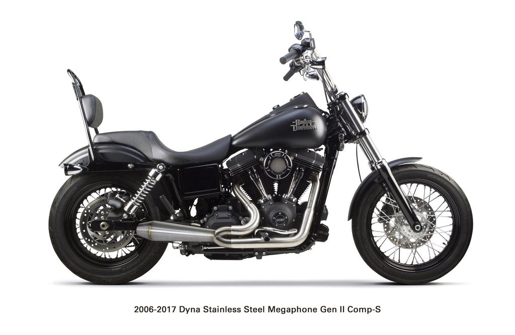 Two Brothers Racing  Harley Davidson Dyna (2006-2017) Megaphone Gen II 2-1 Stainless Steel - Team Dream Rides