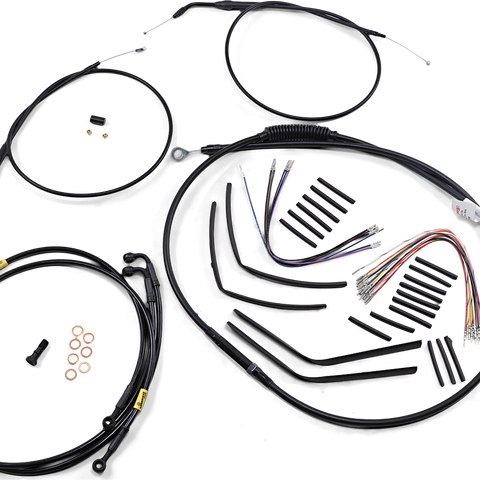 BURLY BRAND Black Vinyl Jail Bar Cable Kit for 12