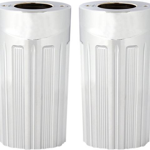 ARLEN NESS 10-Gauge Fork Boot Covers - Black Anodized - FLHT Aluminum Fork Boot Covers — 10 Gauge - Team Dream Rides