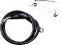 DRAG SPECIALTIES Brake Line - Front - Black - +2" - XL Extended Length Black Vinyl Brake Line Kit - Team Dream Rides