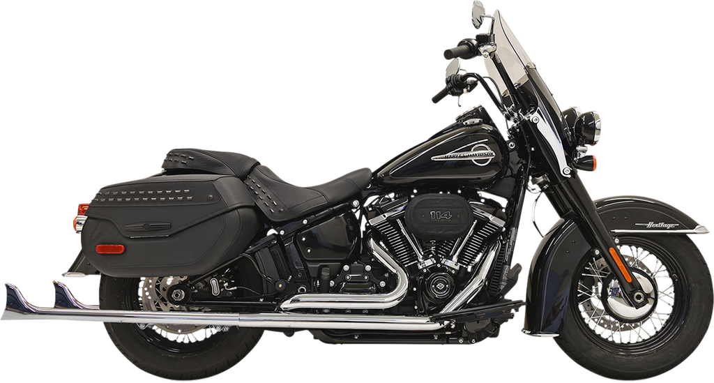 BASSANI XHAUST Fishtail Exhaust without Baffle - 36" Fishtail True Dual Exhaust System - Team Dream Rides