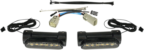 CUSTOM DYNAMICS Engine Guard Light - Triglide - Black Dynamic Amber/White Engine Guard LEDs - Team Dream Rides