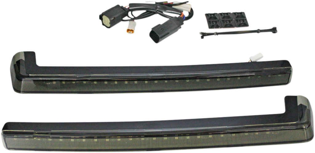 CUSTOM DYNAMICS LED Run/Brake/Turn Tour-Pak® Arms - Smoke Lens - 14+ ProBEAM® LED Tour Pak Arms - Team Dream Rides