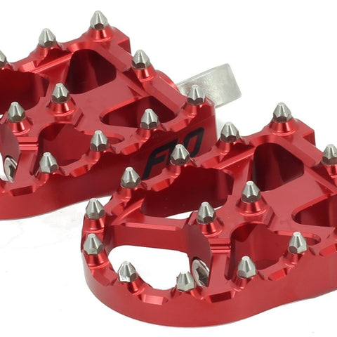 BMX STYLE FOOT PEGS RED - Team Dream Rides