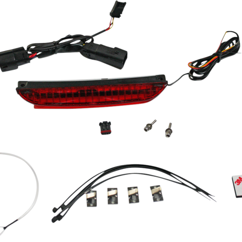 CUSTOM DYNAMICS Luggage Rack Light Bar - Red Luggage Rack LED Light Bar - Team Dream Rides