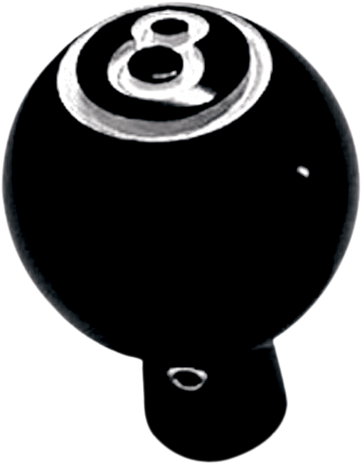 JOKER MACHINE Black Eight Ball Choke Knob Billet Choke Cable Knob — Eight Ball - Team Dream Rides